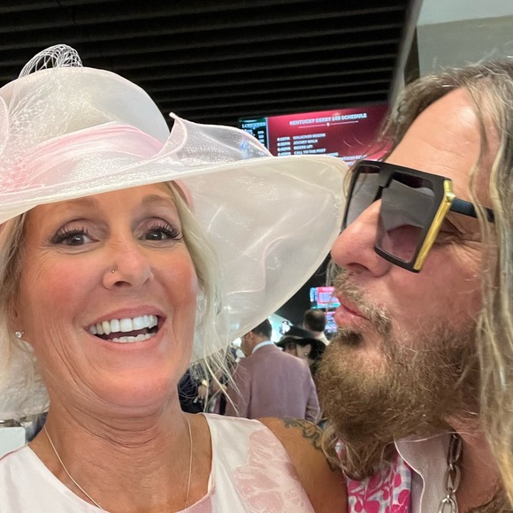 August Hats Big Flower Organza Wide brim Hat - Picture 3 of 7